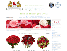 Tablet Screenshot of flowersriga.lv